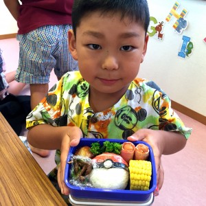 ポリマークレイ光るロボットを作ろうランチタイム弁当01